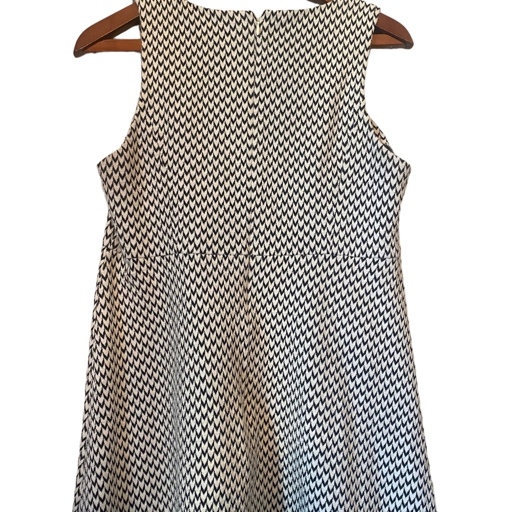 LOFT Black and White Sleeveless A Line Dress - Picture 5 of 12